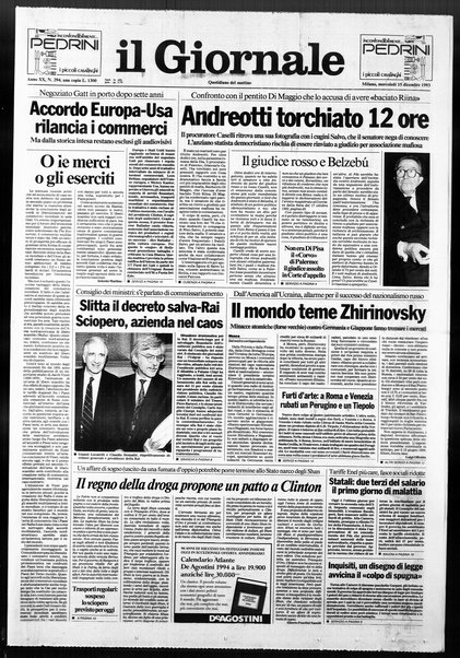 Il giornale : quotidiano del mattino